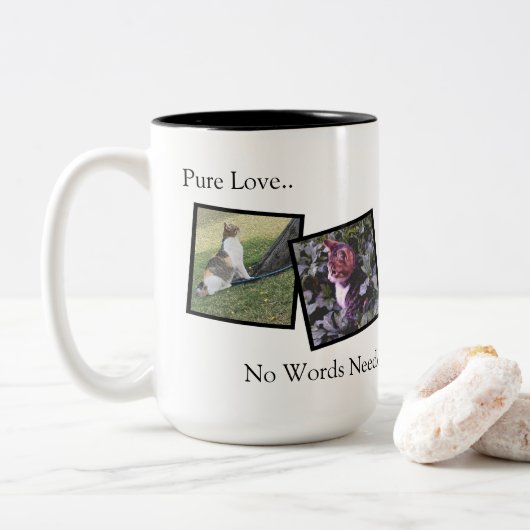 Personalized Coffee Mug for Animal Lovers ツートーンマグカップ (ドーナツ)