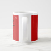 Personalized coffee mug with name ジャンボコーヒーマグカップ (裏面)