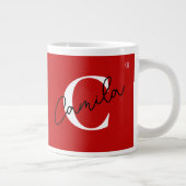 Personalized coffee mug with name ジャンボコーヒーマグカップ (右)