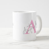 Personalized coffee mug with name ジャンボコーヒーマグカップ (正面右)