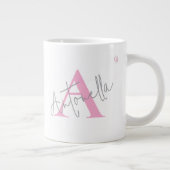 Personalized coffee mug with name ジャンボコーヒーマグカップ (右)