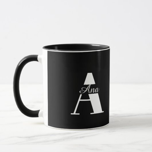 Personalized coffee mug with name マグカップ (左)