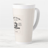 Personalized Coffee Quote Design – Custom Name カフェラテマグ (右アングル)