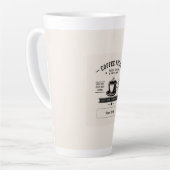 Personalized Coffee Quote Design – Custom Name カフェラテマグ (左アングル)