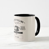 Personalized Coffee Quote Design – Custom Name マグカップ (正面右)