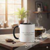 Personalized Coffee Quote Graphic Combo マグカップ
