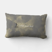 Personalized Color & Text Pillow for Stylish Homes ランバークッション (裏面)