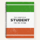 Personalized Colorblock Notebook ノートブック (正面)