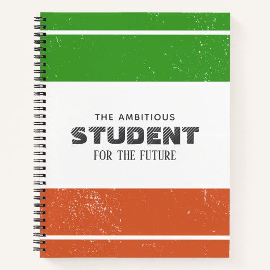 Personalized Colorblock Notebook ノートブック (正面)