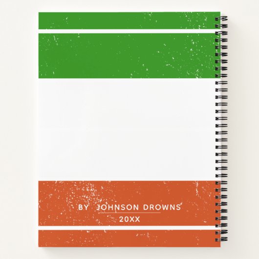 Personalized Colorblock Notebook ノートブック (裏面)