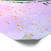 Personalized Colorful Christmas  ポスター (角)