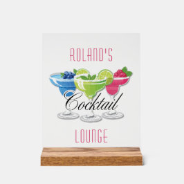 Personalized Colorful Cocktail アクリルサイン