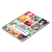 Personalized Colorful Cute Dogs Notebook ノートブック (左側)