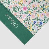 Personalized Colorful Floral 薄葉紙 (詳細)