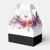 Personalized Colorful Flower Artwork フェイバーボックス (裏面サイド)