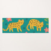 Personalized Colorful Fun Leopard Jungle Name Gift ヨガマット (裏面(横))