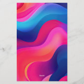 Personalized Colorful Geometric Border 便箋 (裏面)