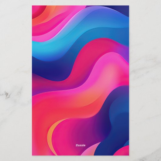 Personalized Colorful Geometric Border 便箋 (裏面)