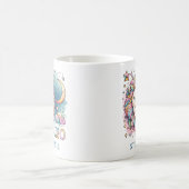 Personalized Colorful Leo Zodiac Astrology Lion コーヒーマグカップ (中央)