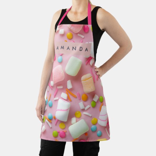 Personalized Colorful Marshmallow Sprinkle エプロン (インサイチュ)