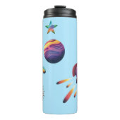 Personalized Colorful Space Planets Back to School タンブラー (正面)