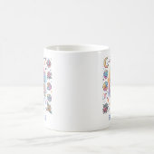 Personalized Colorful Virgo Zodiac Astrology コーヒーマグカップ (中央)