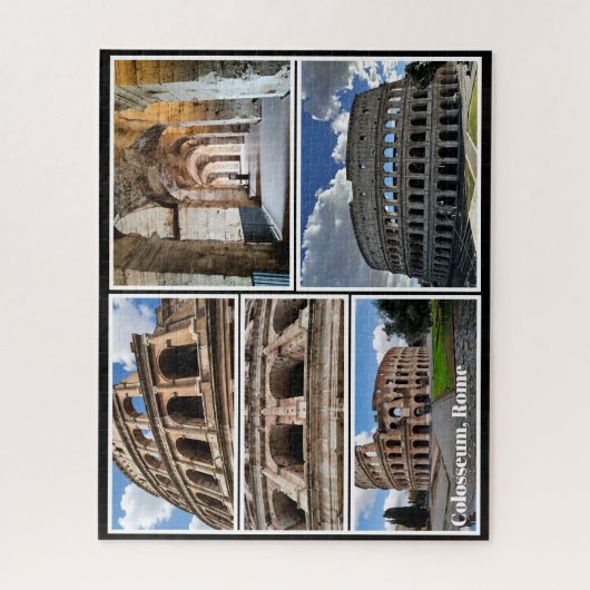 Personalized, Colosseum, Rome, Italy ジグソーパズル (縦)