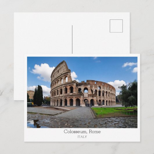 Personalized, Colosseum, Rome, Italy ポストカード (正面/裏面)