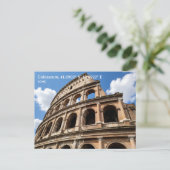 Personalized, Colosseum, Rome, Italy ポストカード (スタンド正面)