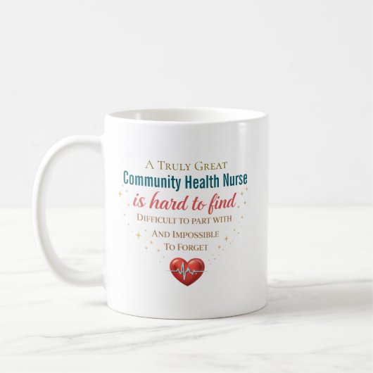 Personalized Community Health Nurse Appreciation  コーヒーマグカップ (左)