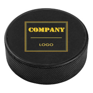 Personalized Company Black Modern Custom Business アイスホッケーパック