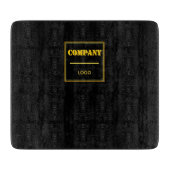 Personalized Company Black Modern Custom Business カッティングボード (正面)