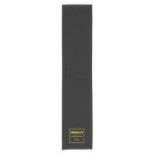 Personalized Company Black Modern Custom Business ショートテーブルランナー (正面)