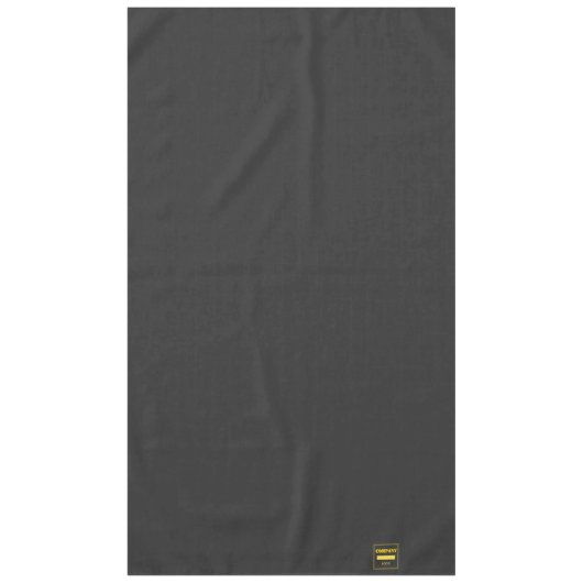 Personalized Company Black Modern Custom Business テーブルクロス (正面)