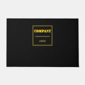 Personalized Company Black Modern Custom Business ドアマット (正面)