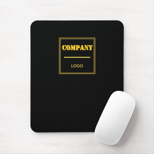 Personalized Company Black Modern Custom Business マウスパッド (マウス)