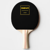 Personalized Company Black Modern Custom Business 卓球ラケット (裏面)