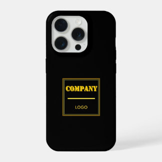 Personalized Company Black Modern Custom Business iPhone 15 Proケース