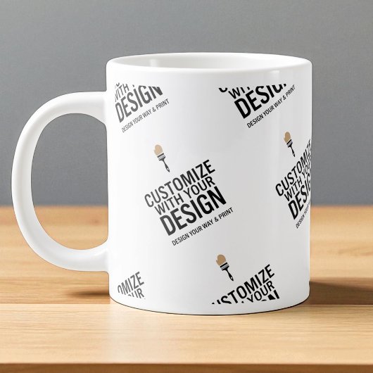 Personalized Company Branded Custom Minimalist  ジャンボコーヒーマグカップ