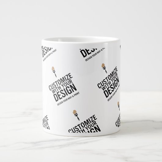 Personalized Company Branded Custom Minimalist  ジャンボコーヒーマグカップ (正面)