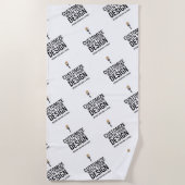 Personalized Company Branded Custom Minimalist ビーチタオル (正面)