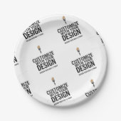 Personalized Company Branded Custom Minimalist  ペーパープレート (正面)