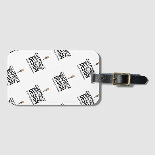 Personalized Company Branded Custom Minimalist  ラゲッジタグ (正面横)