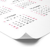 Personalized Company Business Logo 2026 Calendar ポスター (角)