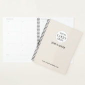 Personalized Company Business Logo Template Beige プランナー手帳 (ディスプレー)