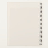 Personalized Company Business Logo Template Beige プランナー手帳 (裏面)