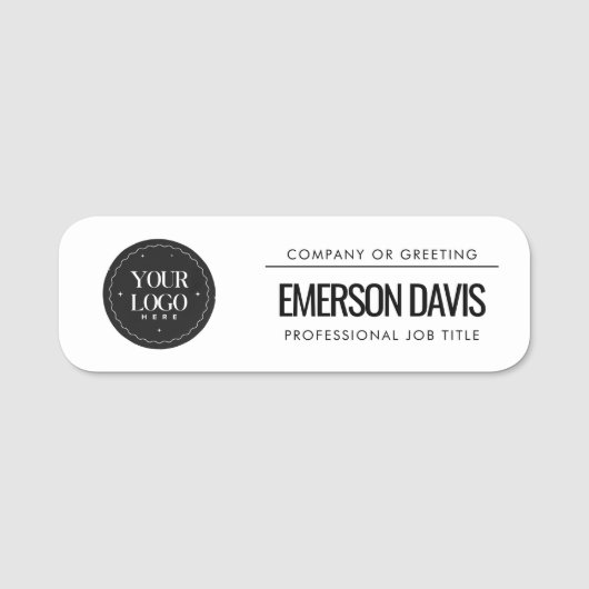 Personalized Company Logo | Custom Business 名札 (正面)