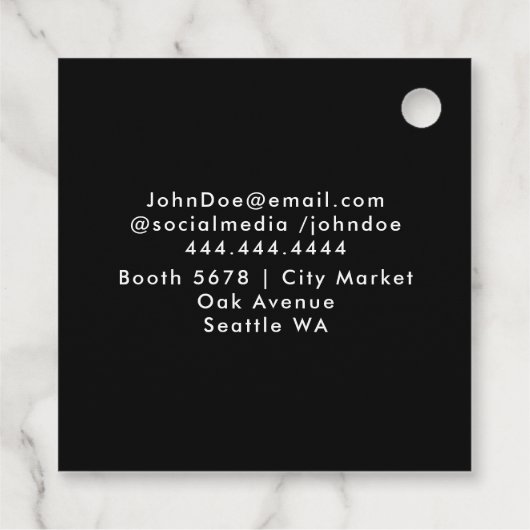 Personalized Company Logo  | Custom Business Gift  フェイバータグ (裏面)