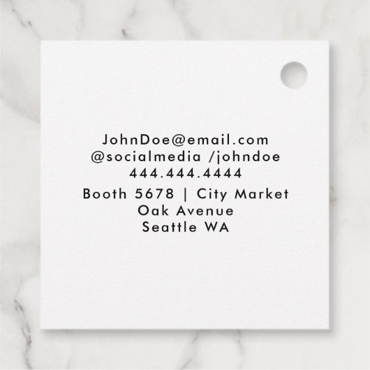 Personalized Company Logo  | Custom Business Gift  フェイバータグ (裏面)