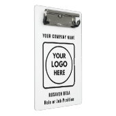 Personalized Company Logo Mini clipboard ミニクリップボード (アングル)